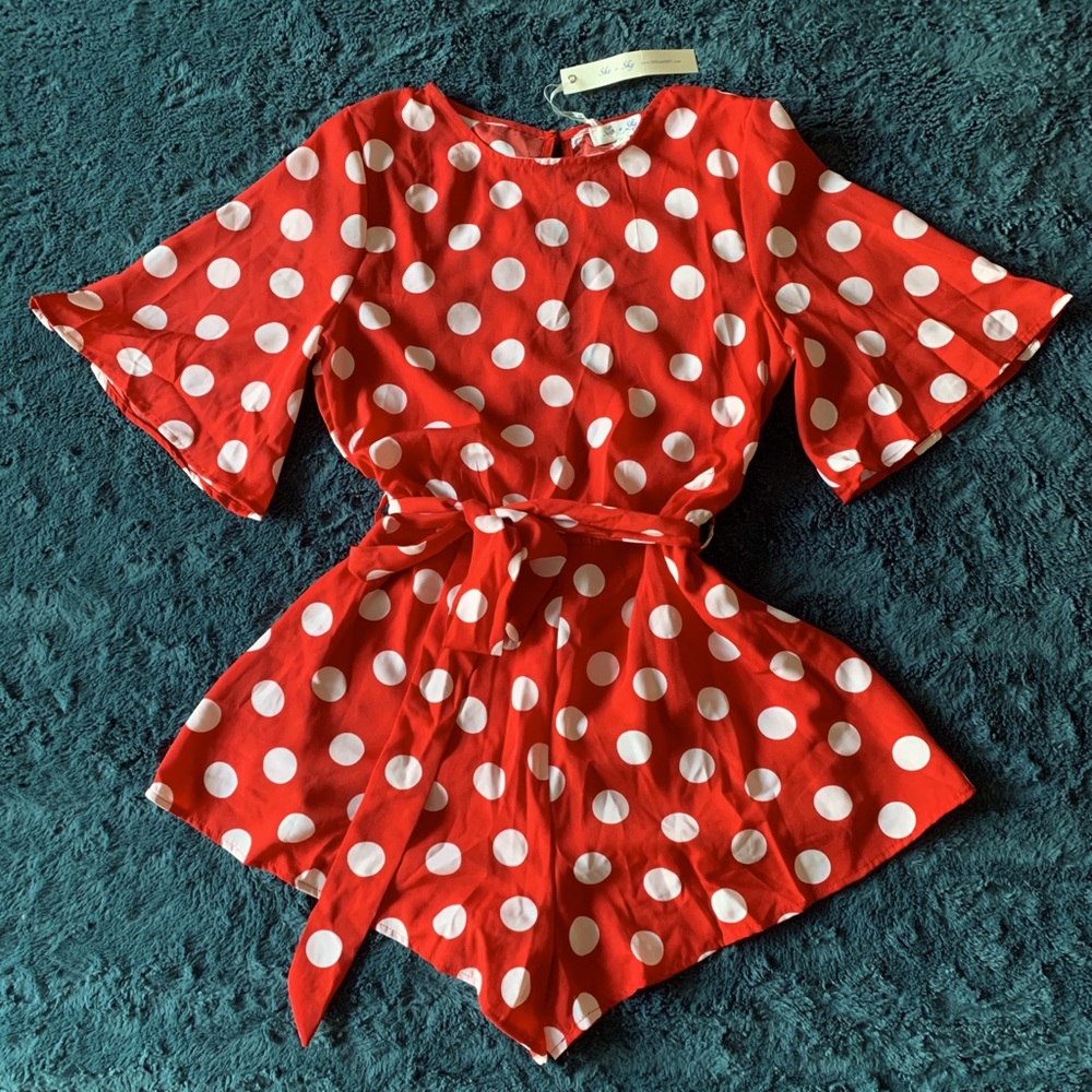 Polka dot jumpsuit